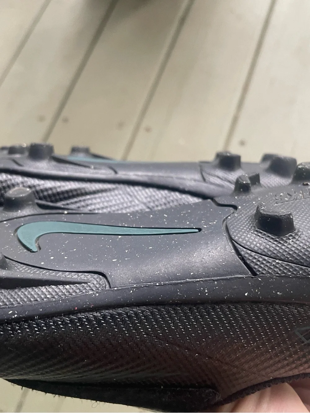 Nike Kids Black Velcro Soccer Cleats 13C